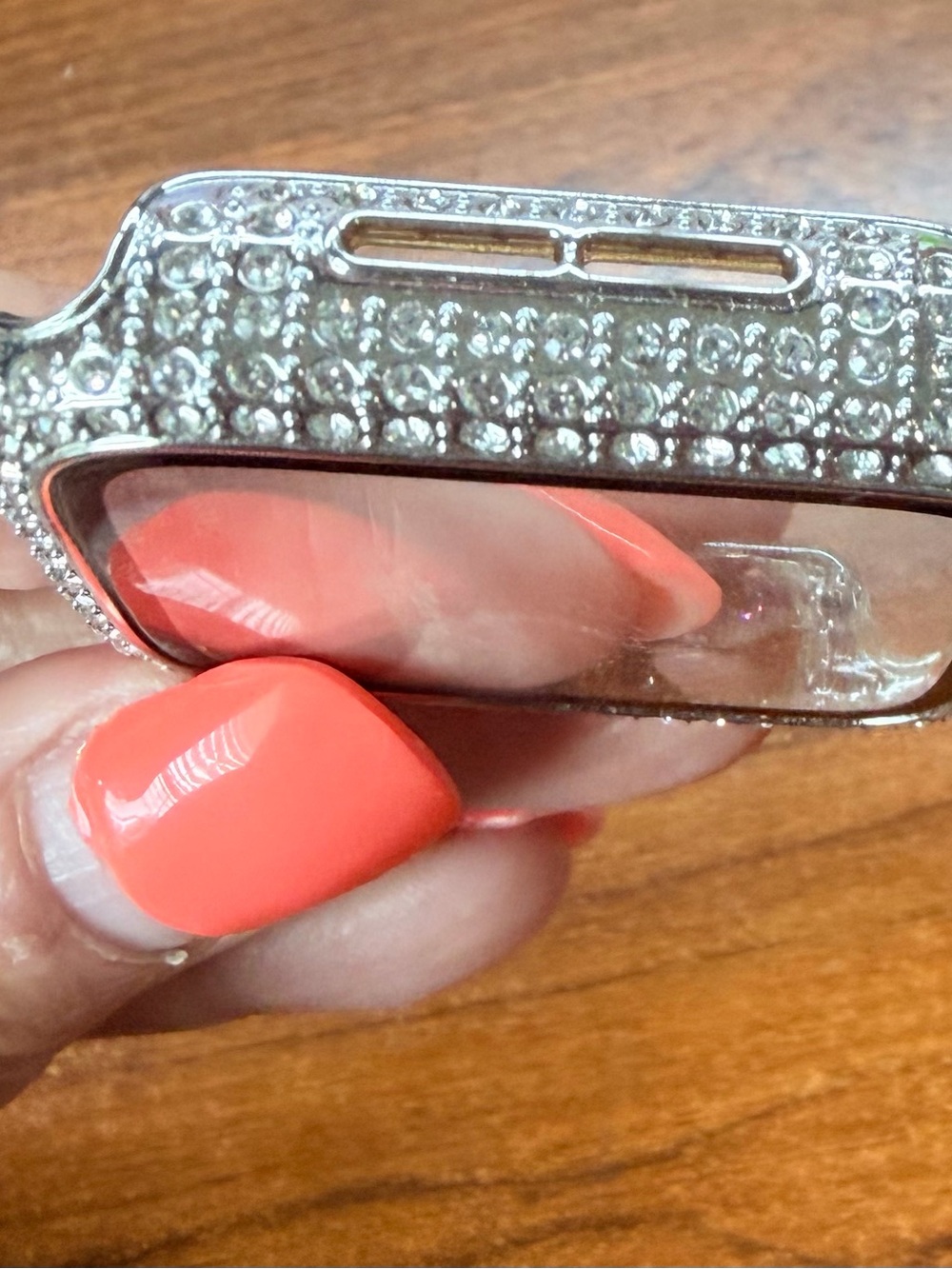 Apple Crystal Rhinestone Watch Case Cover Silver - Picture 5 of 6